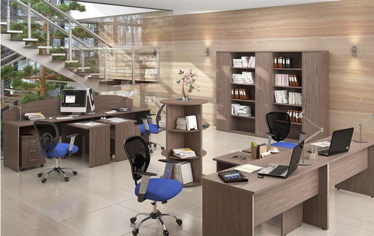 Комплект офисной мебели IMAGO книжные шкафы, 4 рабочих места в Нижнем Новгороде - изображение 6